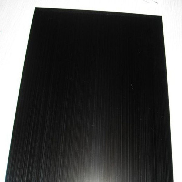 Stunning Black Hairline Stainless Steel Sheet With Brushed Finish